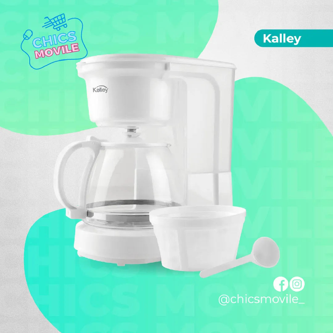 Cafetera KALLEY 8 Tazas K-CM100K Blanco - Chics Movile