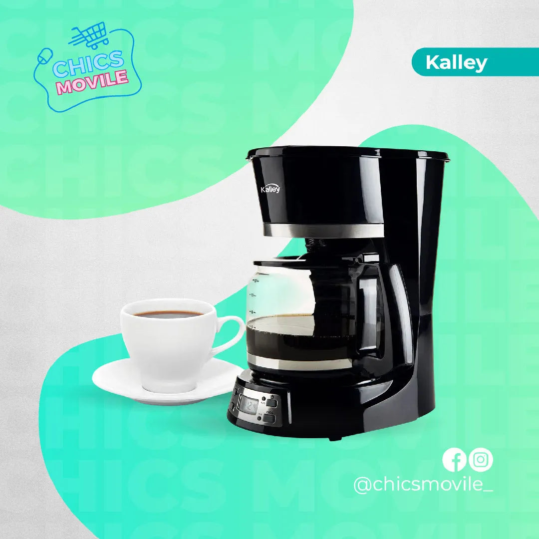 Cafetera KALLEY Digital 12 Tazas K-MCD Negro - Chics Movile