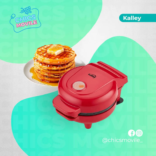 Mini Waflera KALLEY 1 Puesto K-MWR Roja - Chics Movile