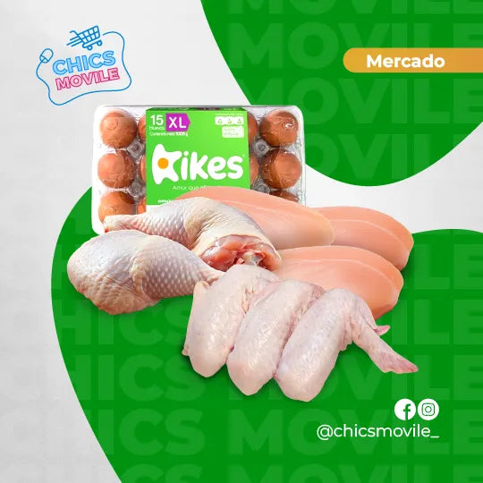 Combo Familiar de Carnes y Huevos - Chics Movile