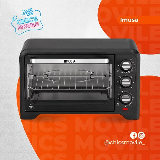 Horno Freidor IMUSA 19 Litros Negro - Chics Movile