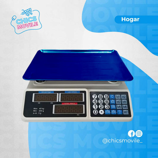 Balanza Liquidadora Electrónica 40kg Digital Gramo En Gramo ⚖️