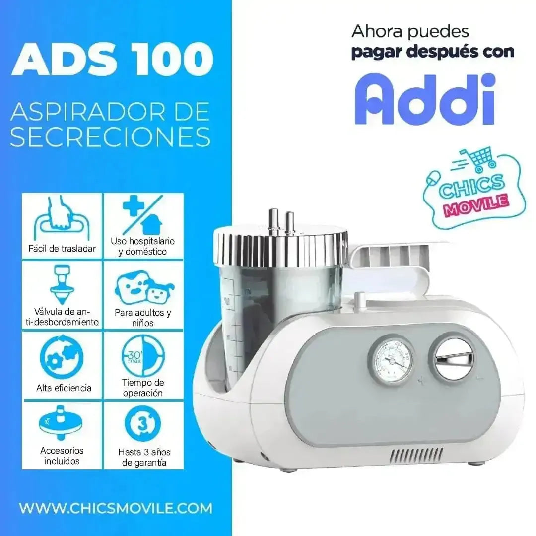 Aspirador De Secreciones Portátil GMD + Repuestos