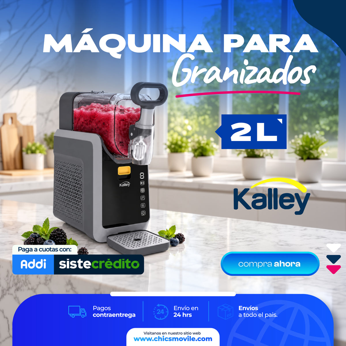 Maquina para Granizados 2L Kalley